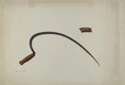 Wrought Iron Sickle by Frank Gray, index of american design, 1940