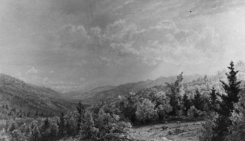 From the Flume House, Franconia, New Hampshire by William Trost Richards, artwork, 1872