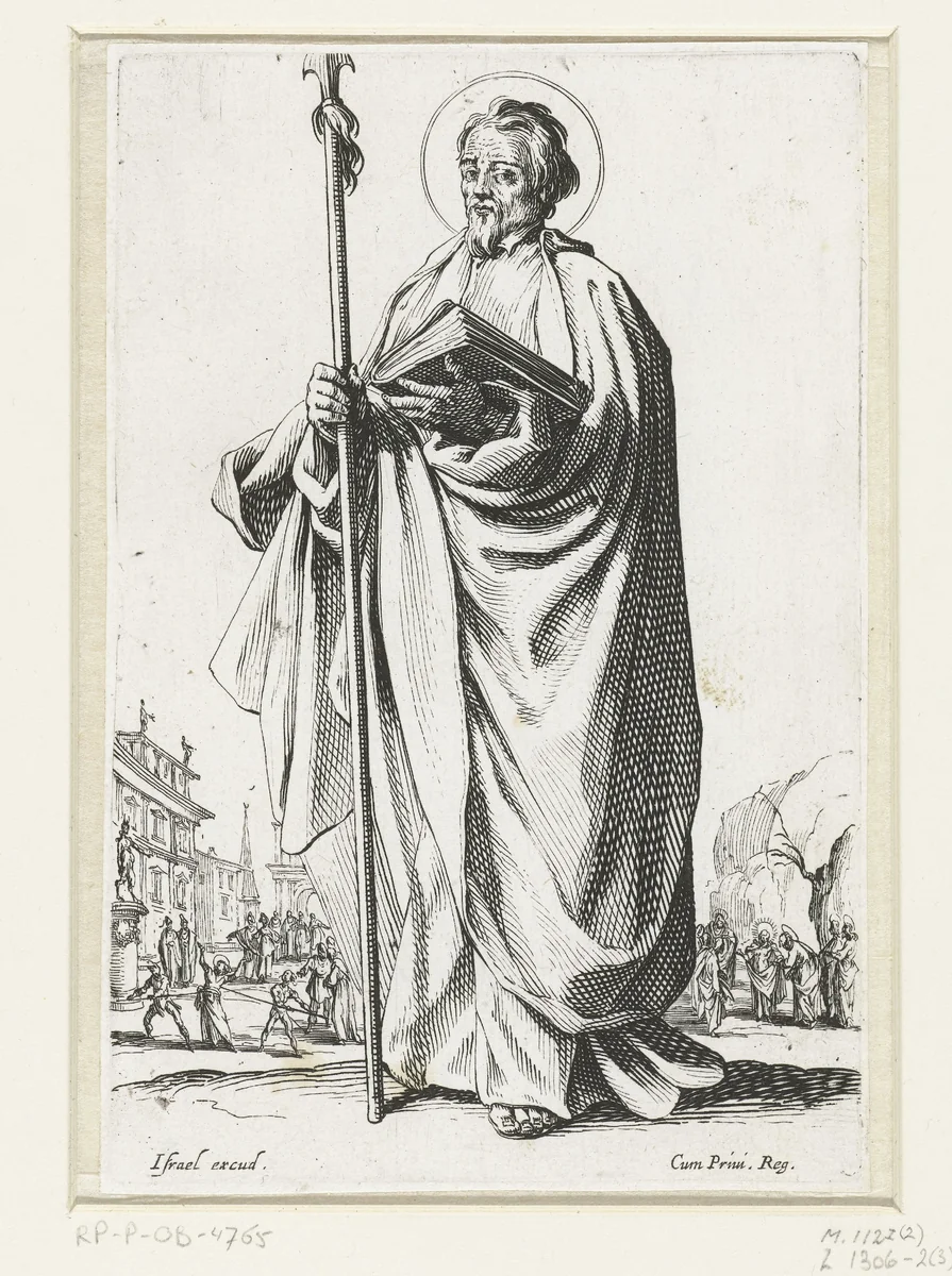 Apostel Tomas by Jacques Callot, print, 1631