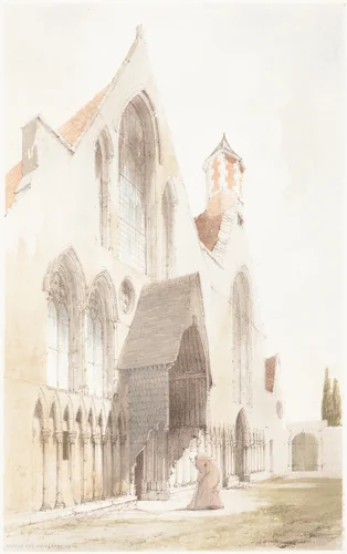 Hospice des Viellards, Gand by Thomas Shotter Boys, print, 1839