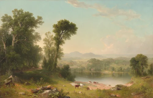 Pastoral Landscape by Asher Brown Durand, painting, 1861