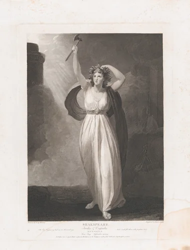 Cassandra Raving (Shakespeare, Troilus and Cressida, Act 2, Scene 2) by Francis Legat, print, 1795-1852