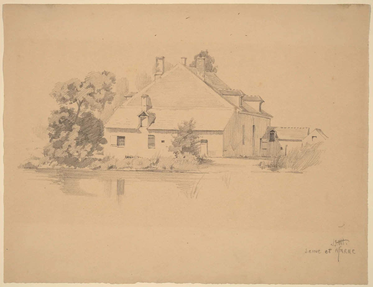 Seine et Marne by Charles Frederick William Mielatz, drawing, 1864-1919