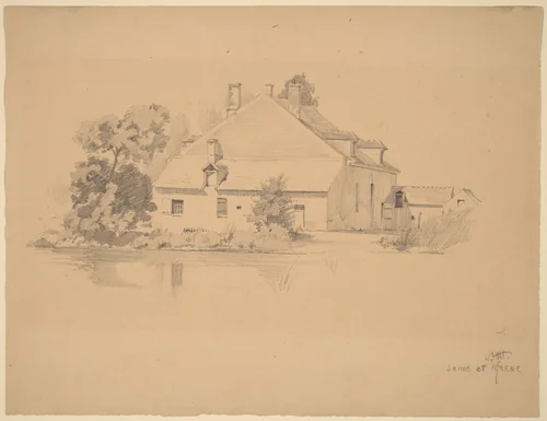 Seine et Marne by Charles Frederick William Mielatz, drawing, 1864-1919