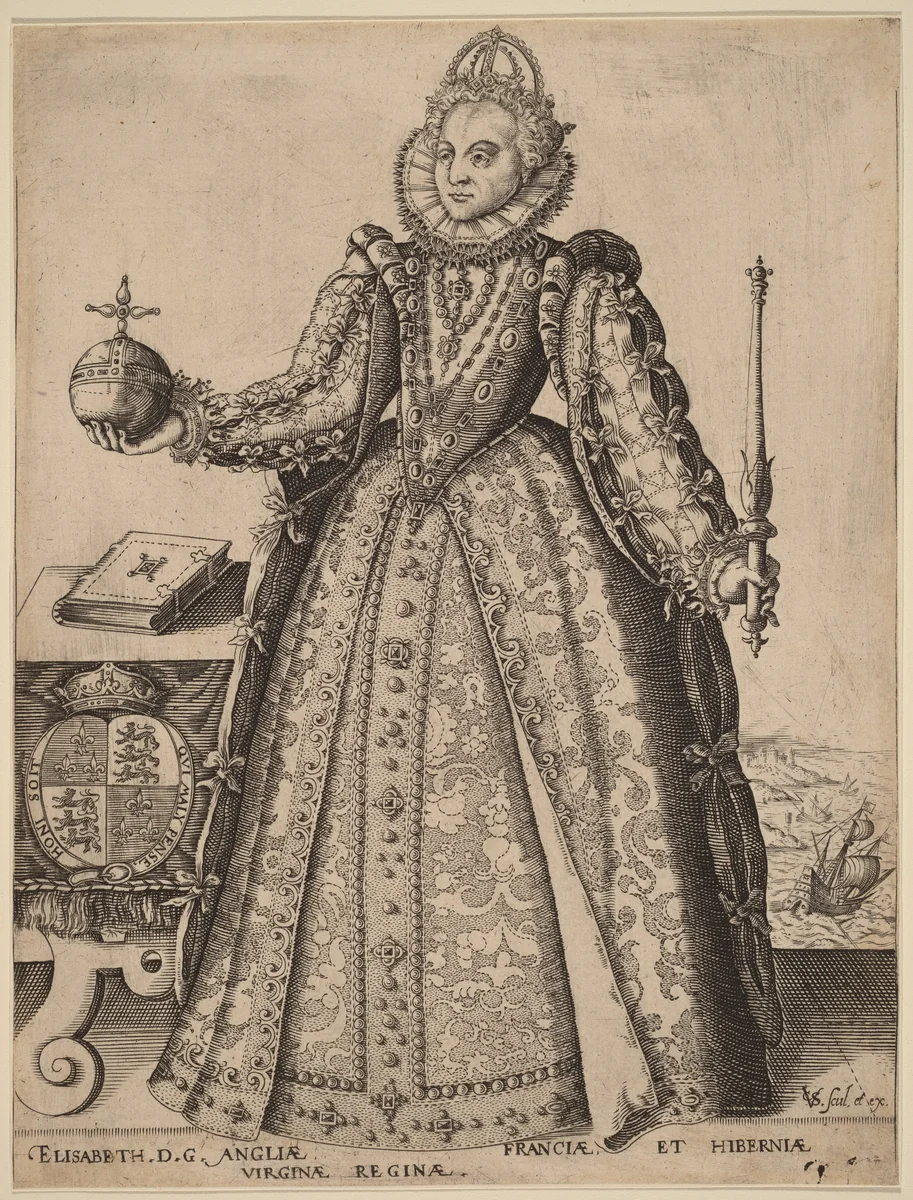 Elizabeth, Queen of Great Britain by Christoffel van Sichem, print, 1601