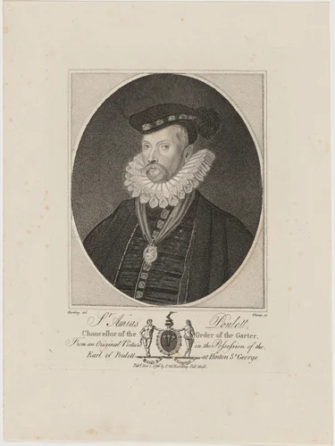 Sir Amias Poulett by R. Clamp; Sylvester Harding; Edward Harding, print, 1796