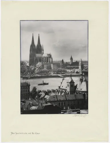 The Cathedral, Jesuit Church and St. Alban's by August Sander, photograph, 1928