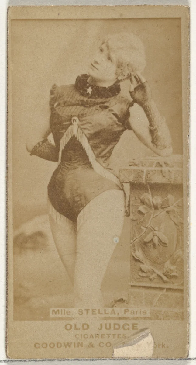 Mlle. Stella, Paris, from the Actors and Actresses series (N171) for Old Judge Cigarettes by Goodwin & Company, photograph, 1886-1890