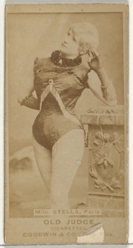 Mlle. Stella, Paris, from the Actors and Actresses series (N171) for Old Judge Cigarettes by Goodwin & Company, photograph, 1886-1890