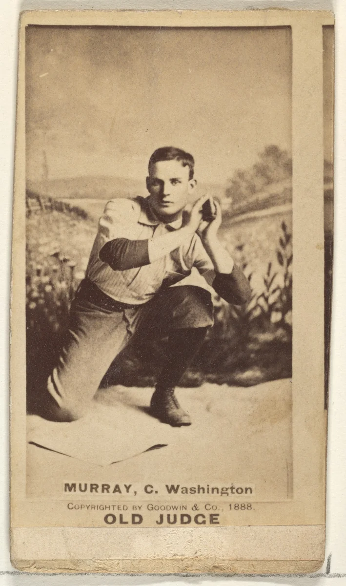 Jeremiah J. "Miah" Murray, Catcher, Washington Nationals, from the Old Judge series (N172) for Old Judge Cigarettes by Goodwin & Company, photograph, 1888