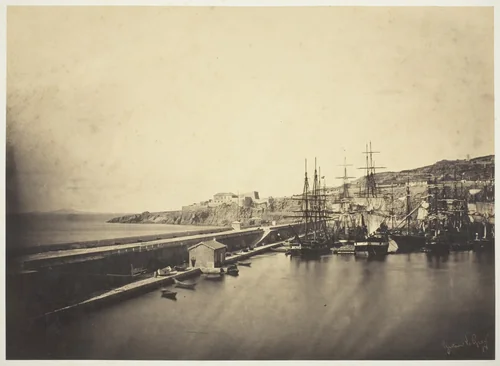 The Jetty at Sète by Gustave Le Gray, photograph, 1857