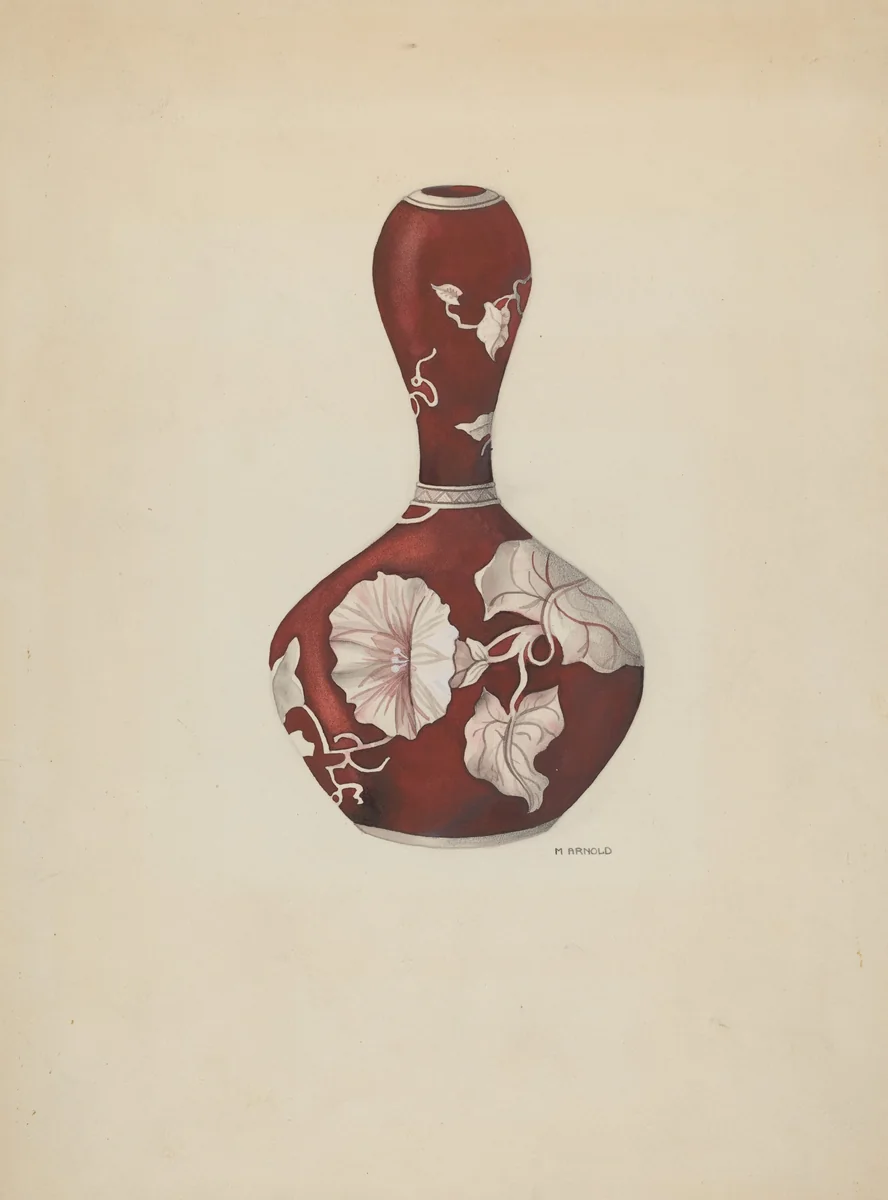 Vase by Madeline Arnold, index of american design, 1937