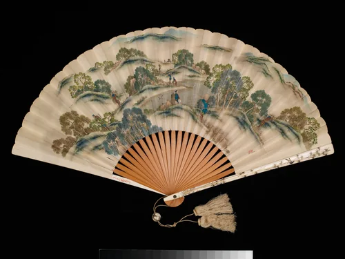 Winter Farming Scene; (verso) Autumn Farming Scene by Katsushika Isai, painting, 1821-1868