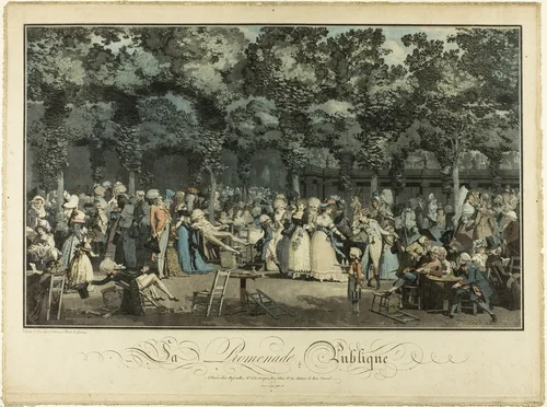 Promenade Publique by Philibert Louis Debucourt, print, 1792