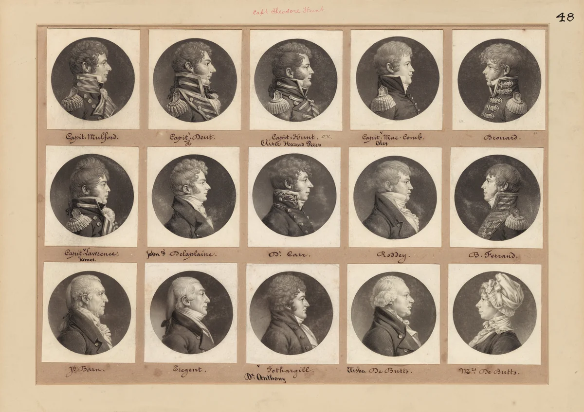 Saint-Mémin Collection of Portraits, Group 48 by Charles B. J. Févret de Saint-Mémin, volume, 1801-1810