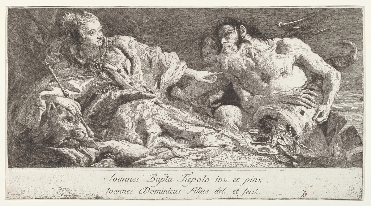 Venice Receiving the Homage of Neptune by Giovanni Domenico Tiepolo
Giovanni Battista Tiepolo, print, 1745-1750
