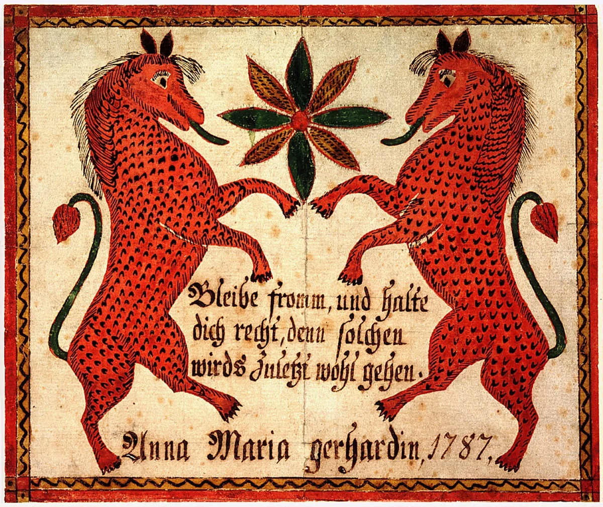 Reward of Merit for Anna Gerhard by John Conrad Gilbert, drawing, 1787