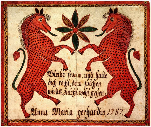 Reward of Merit for Anna Gerhard by John Conrad Gilbert, drawing, 1787