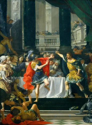 Alexander the Great Threatened by His Father by Donato Creti, painting, 1700-1705