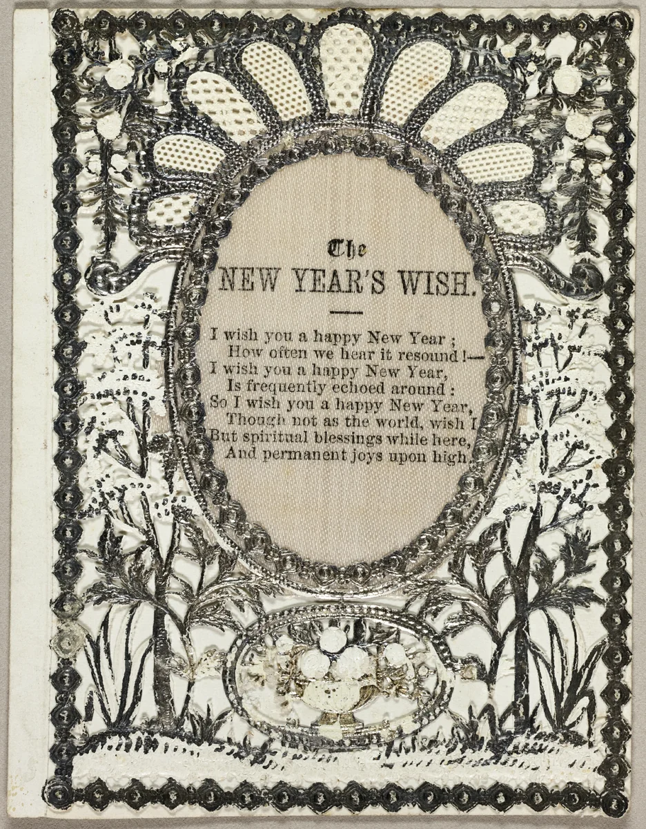 The New Year's WIsh (holiday card) by John Windsor, other, 1835-1845