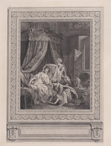 Le Lever by Pierre-Antoine Baudouin, print, 1771