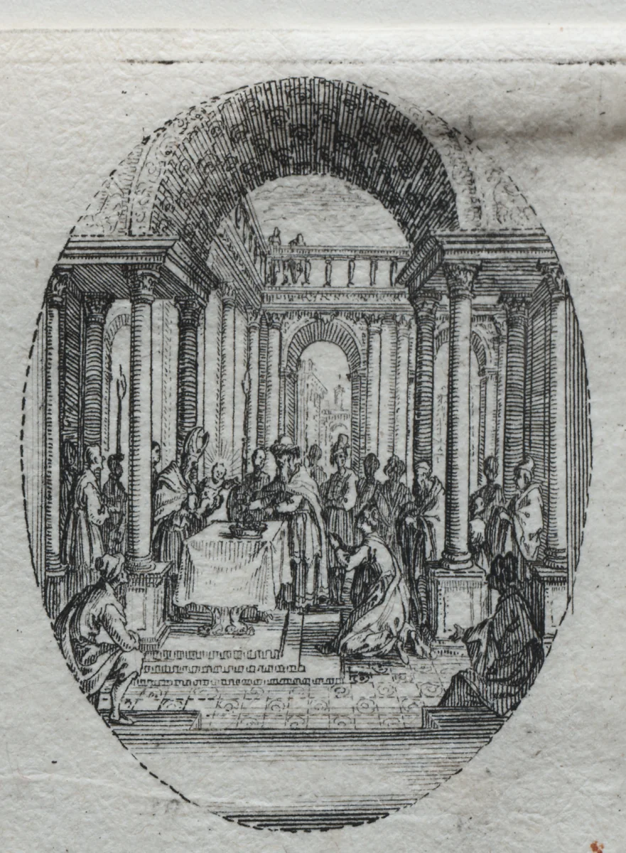 The Mysteries of the Passion: The Presentation in the Temple by Jacques Callot, print, 1631