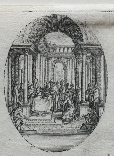 The Mysteries of the Passion: The Presentation in the Temple by Jacques Callot, print, 1631