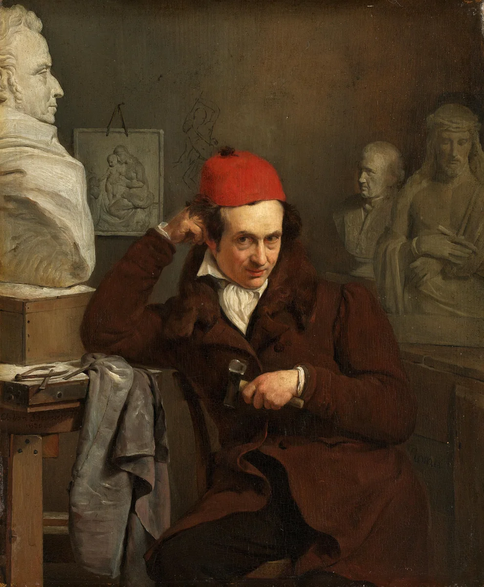 Portrait of Louis Royer by Charles van Beveren, painting, 1830