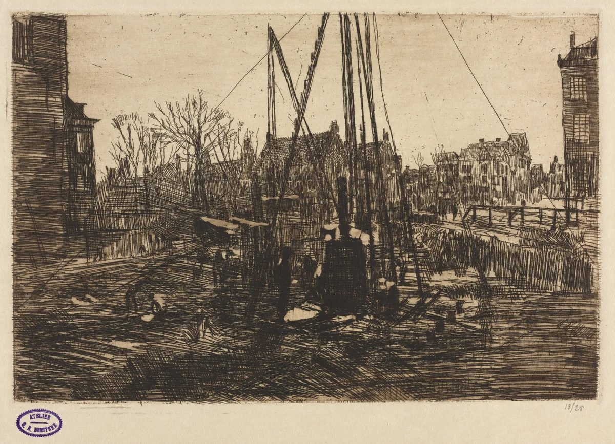 Building Site, Amsterdam by George Hendrik Breitner, print