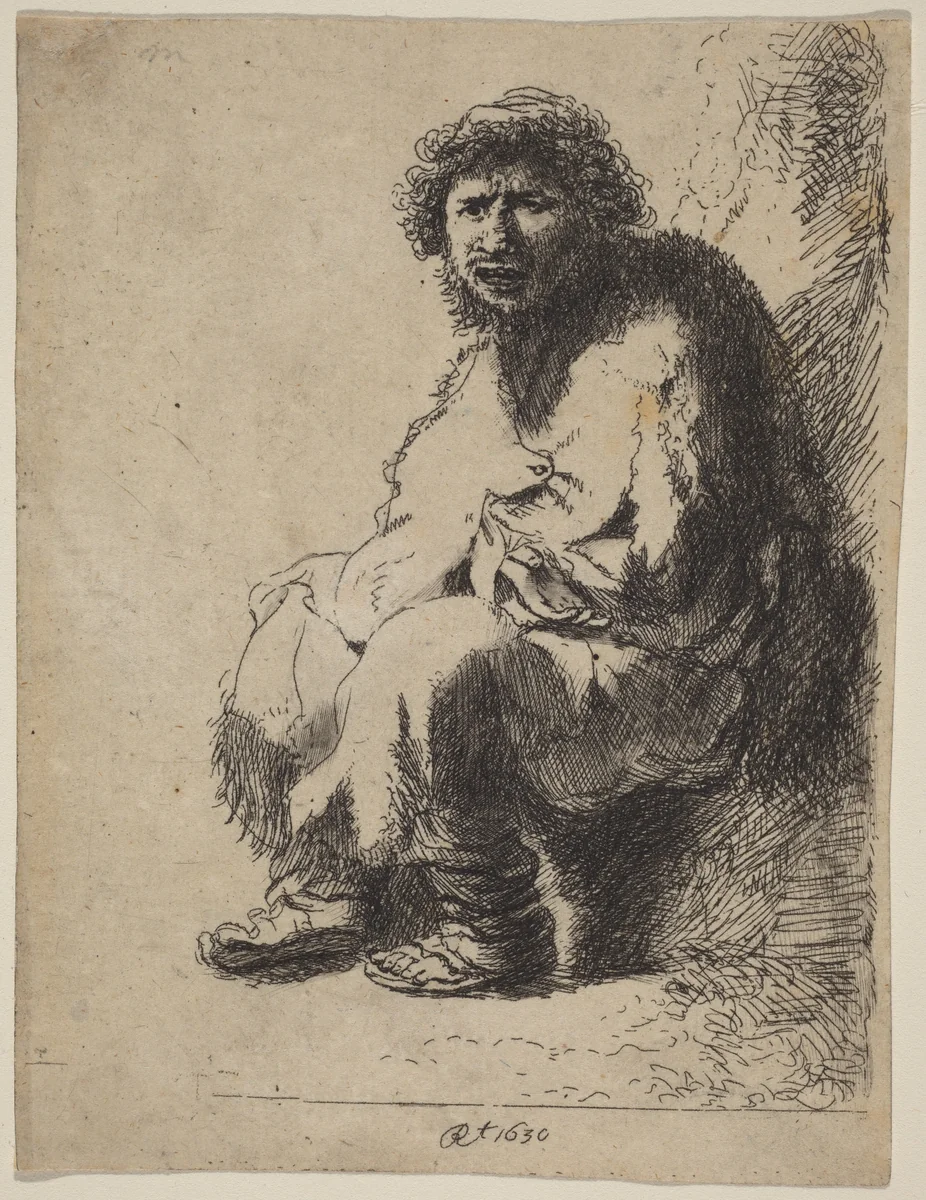 Beggar Seated on a Bank by Costantino Cumano
Rembrandt van Rijn, print, 1760-1805