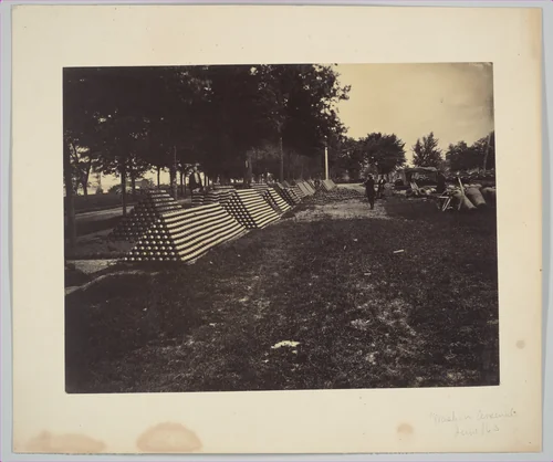 View in Arsenal Yard, Washington, D.C. by Andrew Joseph Russell, photograph, 1863