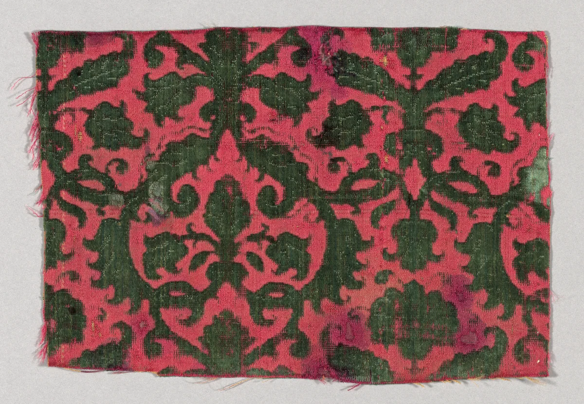 Fragment by Italy, textile, 1601-1650