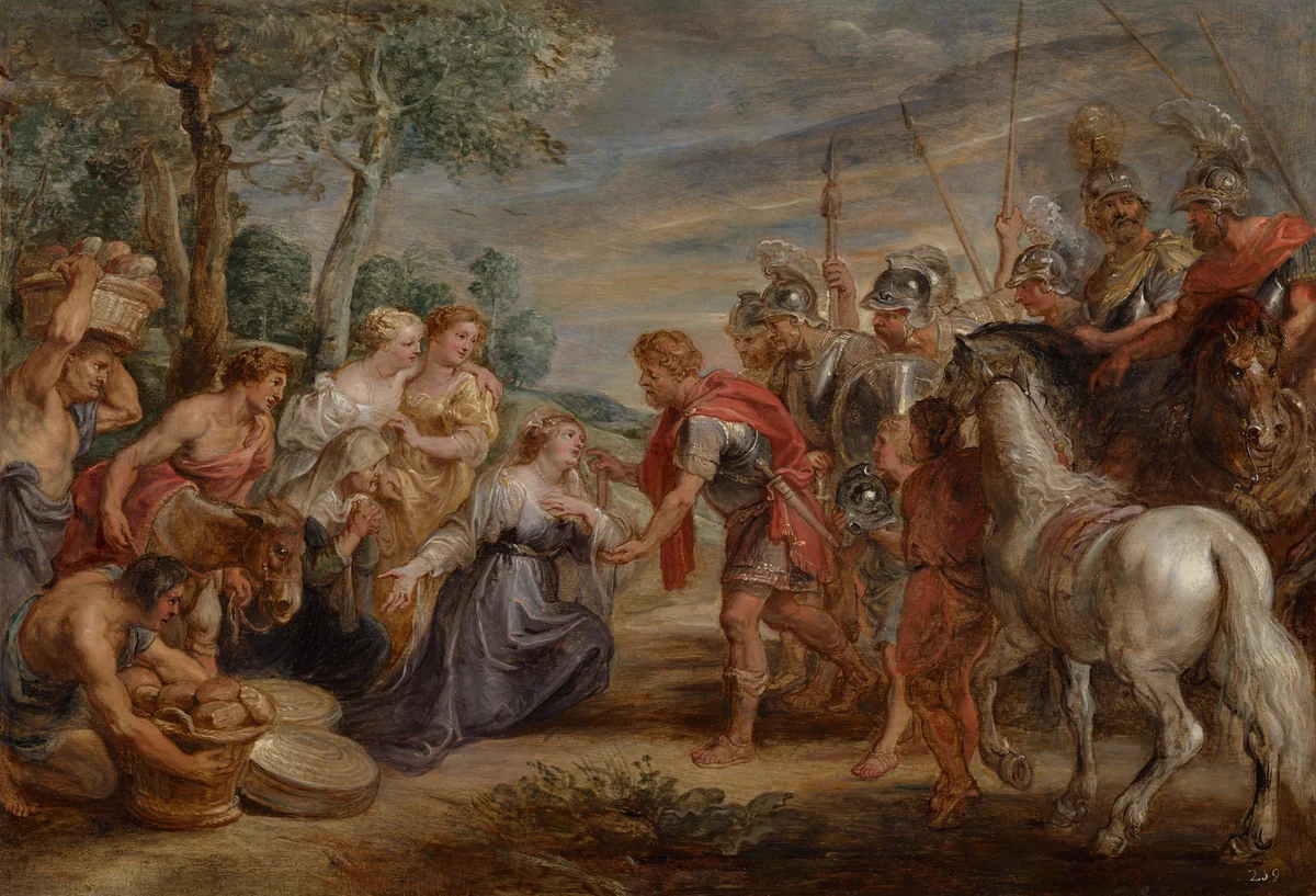 The Meeting of David and Abigail by Peter Paul Rubens, painting, 1630