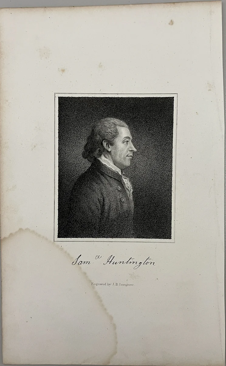 Samuel Huntington by James Barton Longacre, other, 1814-1869