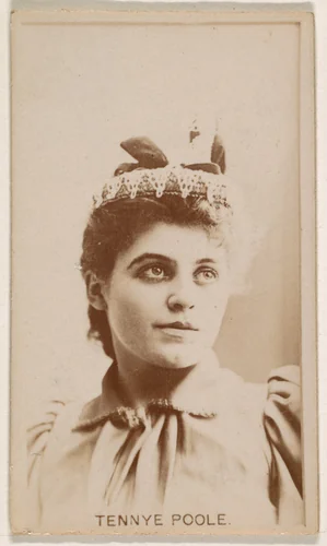 Tennye Poole, from the Actresses series (N245) issued by Kinney Brothers to promote Sweet Caporal Cigarettes by Kinney Brothers Tobacco Company, photograph, 1890