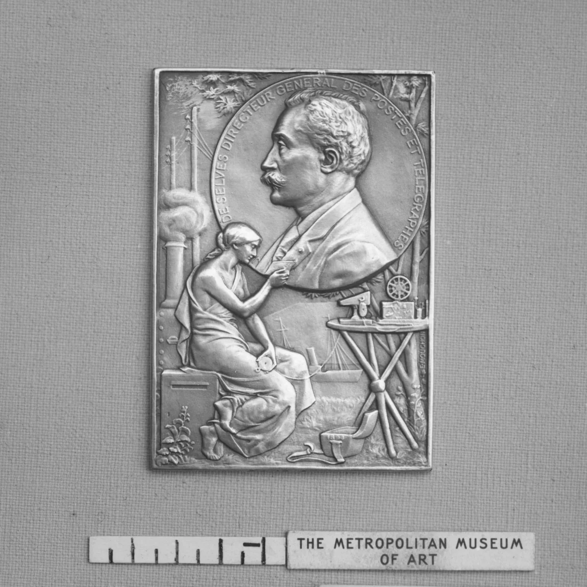 In Honor of M. de Selves, Former Minister of Post and Telegraphs by Louis Eugêne Mouchon, metalwork, 1894