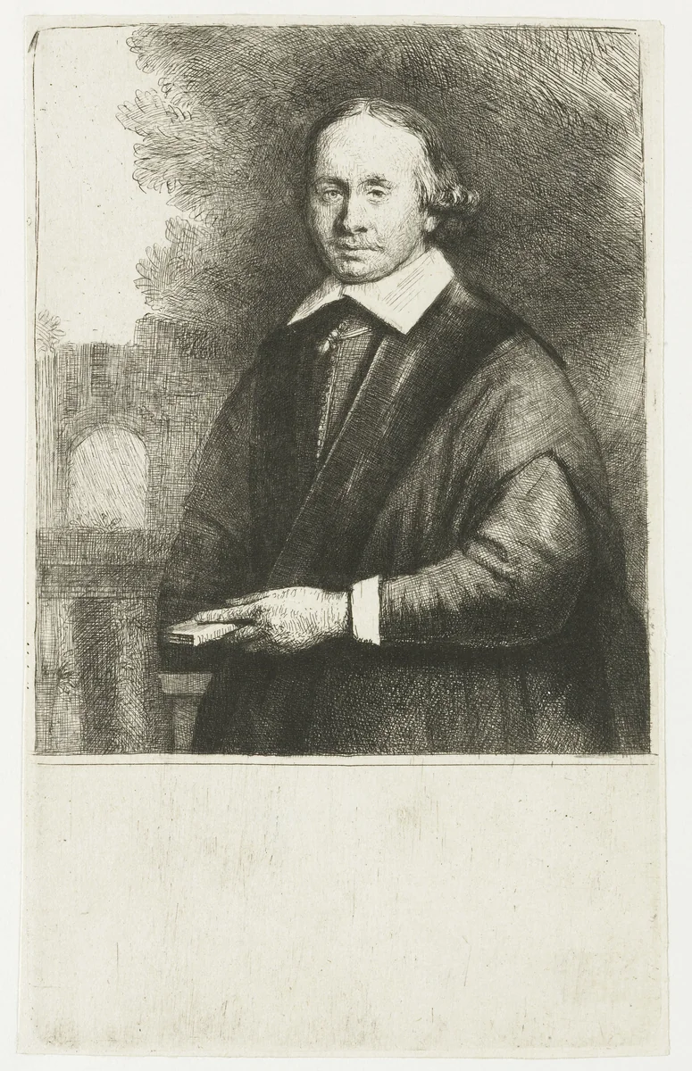 Jan Antonides van der Linden by Rembrandt van Rijn, print, 1665