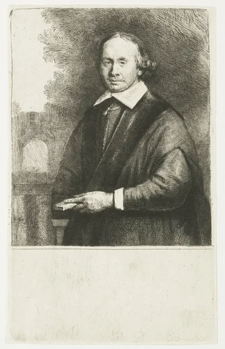 Jan Antonides van der Linden by Rembrandt van Rijn, print, 1665