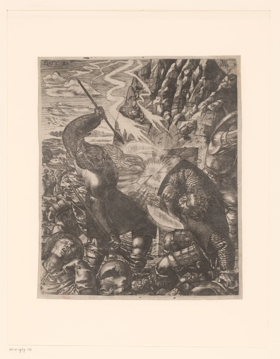 Opstanding by Unknown, print, 1588