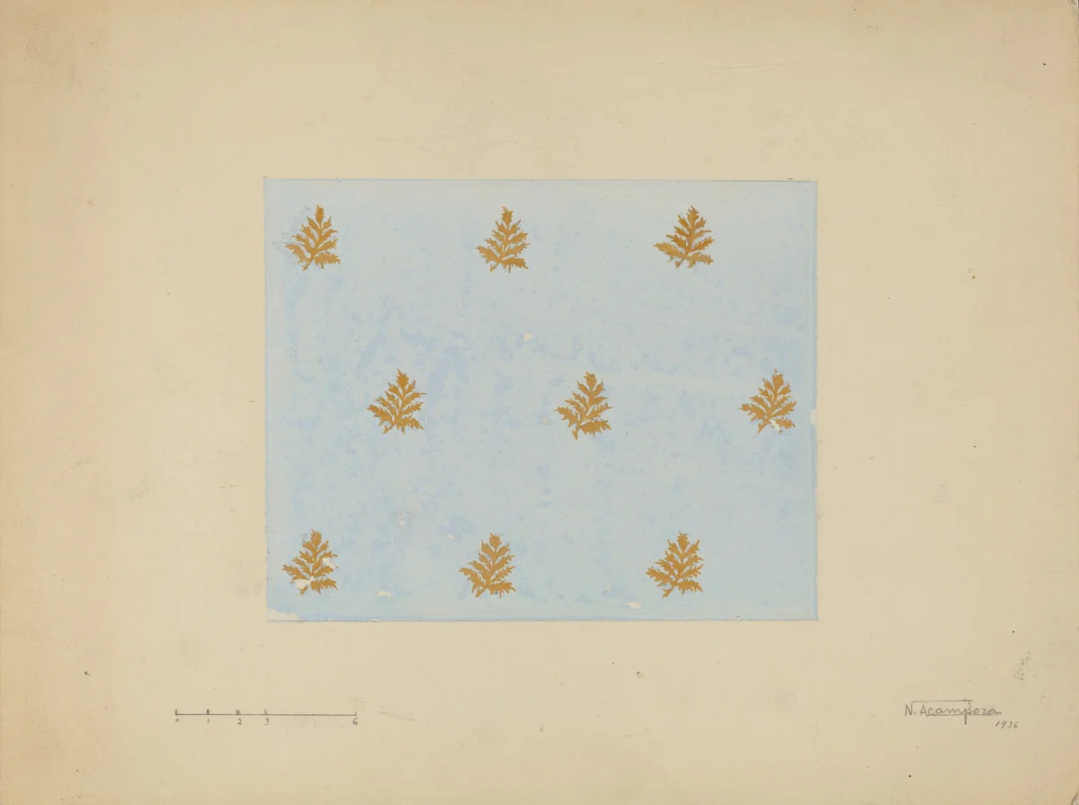 Wall Paper by Nicholas Acampora, index of american design, 1936
