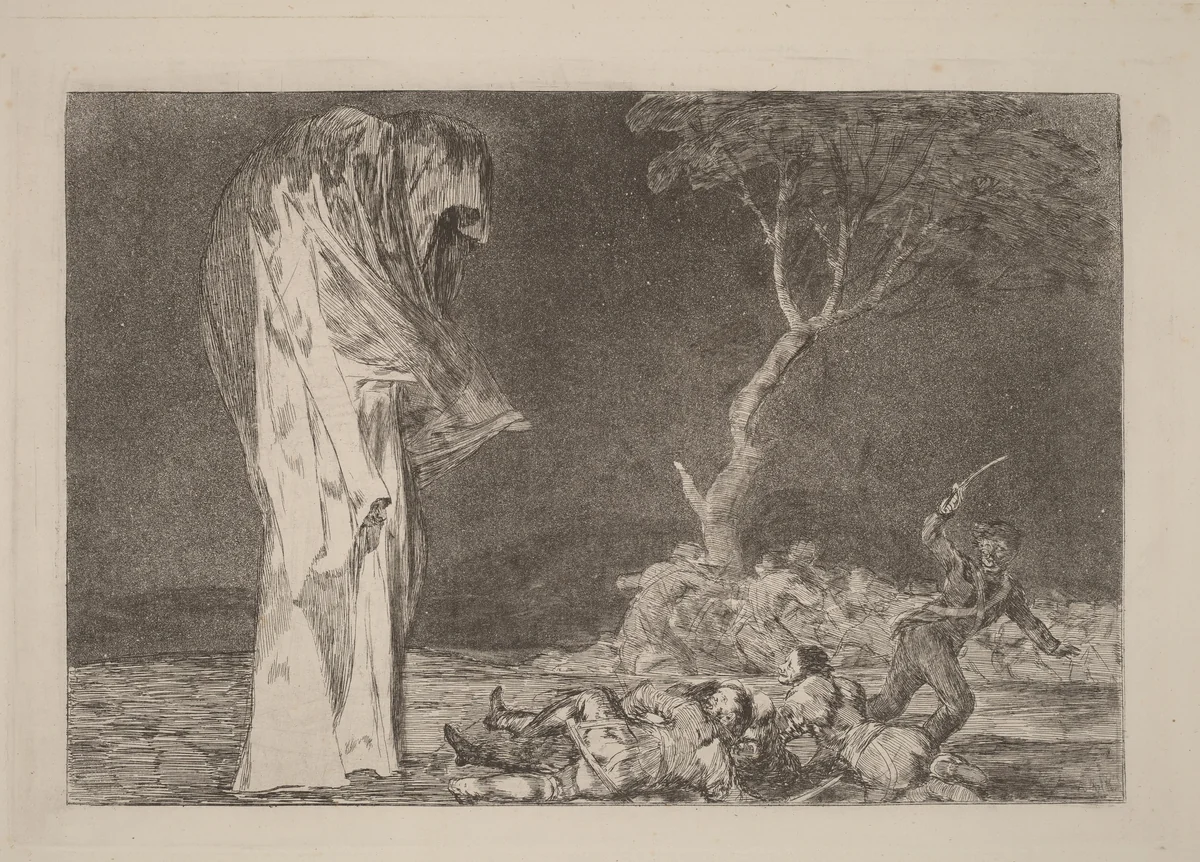 Disparate de miedo (Folly of Fear) by Francisco Goya, print, 1816