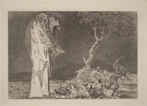 Disparate de miedo (Folly of Fear) by Francisco Goya, print, 1816