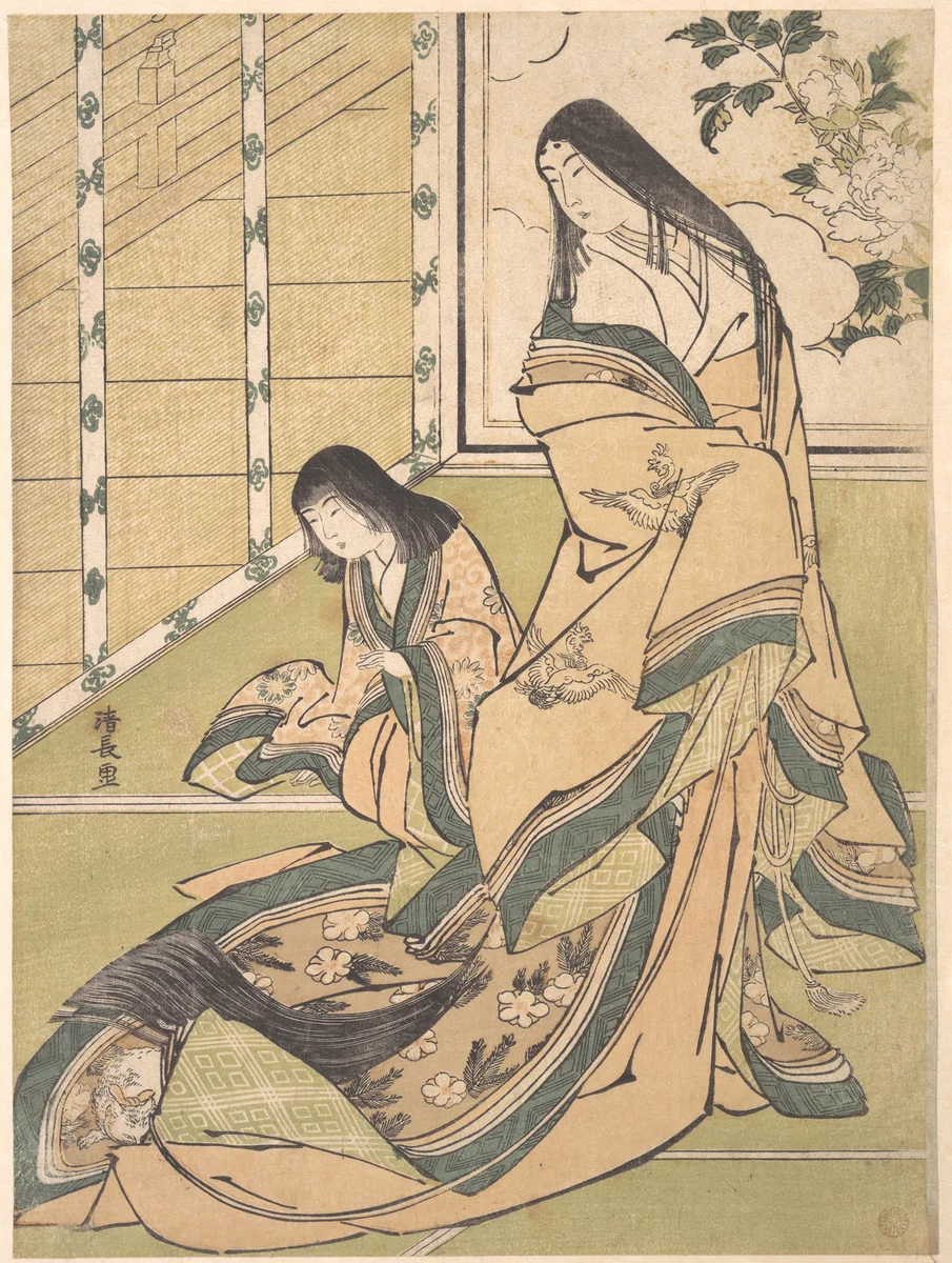 The Third Princess (Onna San no Miya) by Torii Kiyonaga (鳥居清長), print, 1781-1789