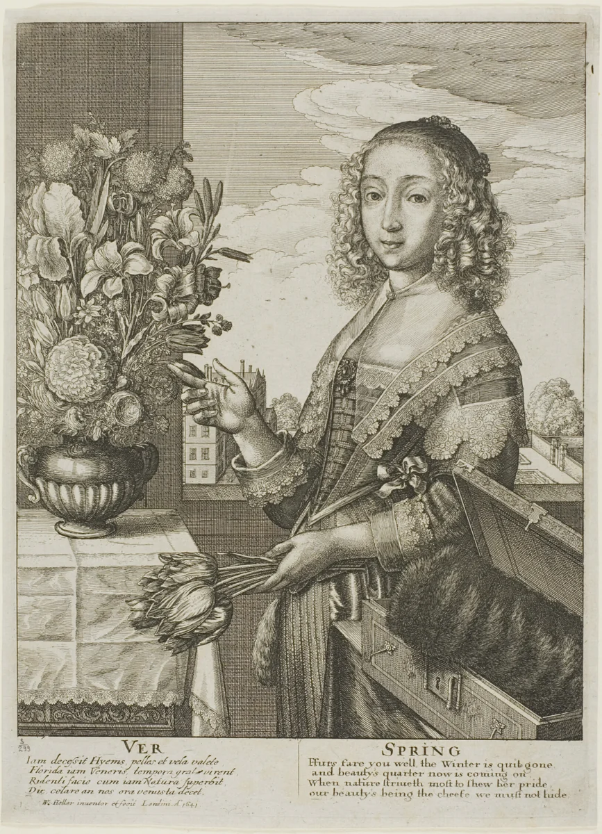 Spring by Wenceslaus Hollar, print, 1641