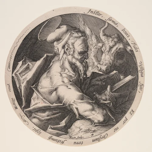 Luke, from The Evangelists by Jacques de Gheyn II, print, 1588