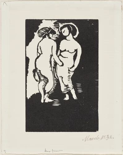 Two Women (Deux femmes) by Manolo Martínez Hugué, print, 1891