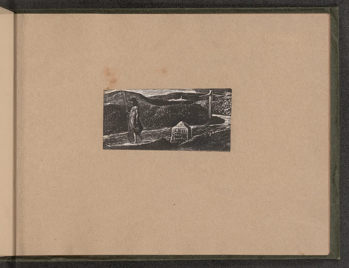 Colinet's Journey by William Blake, print, 1821