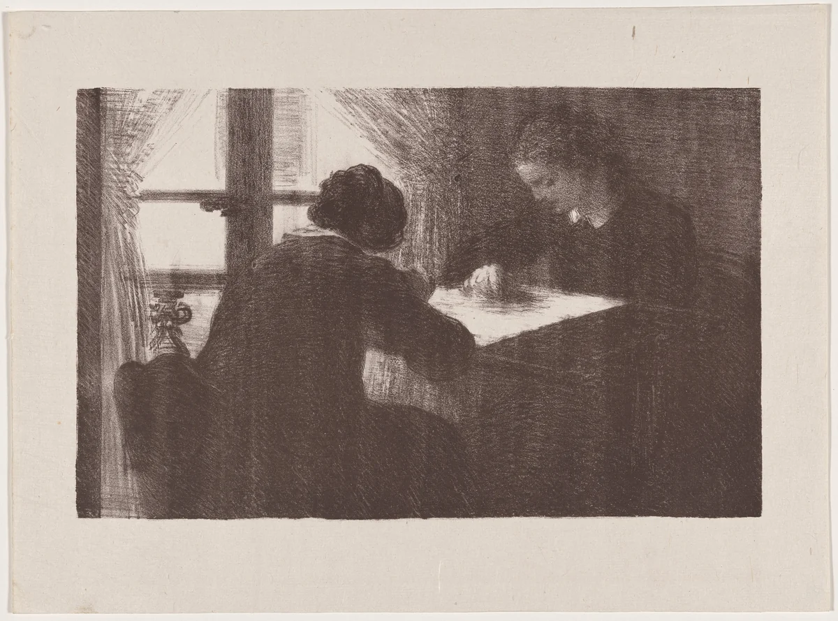 Intérieur (Les brodeuses) by Henri Fantin-Latour, portfolio, 1895