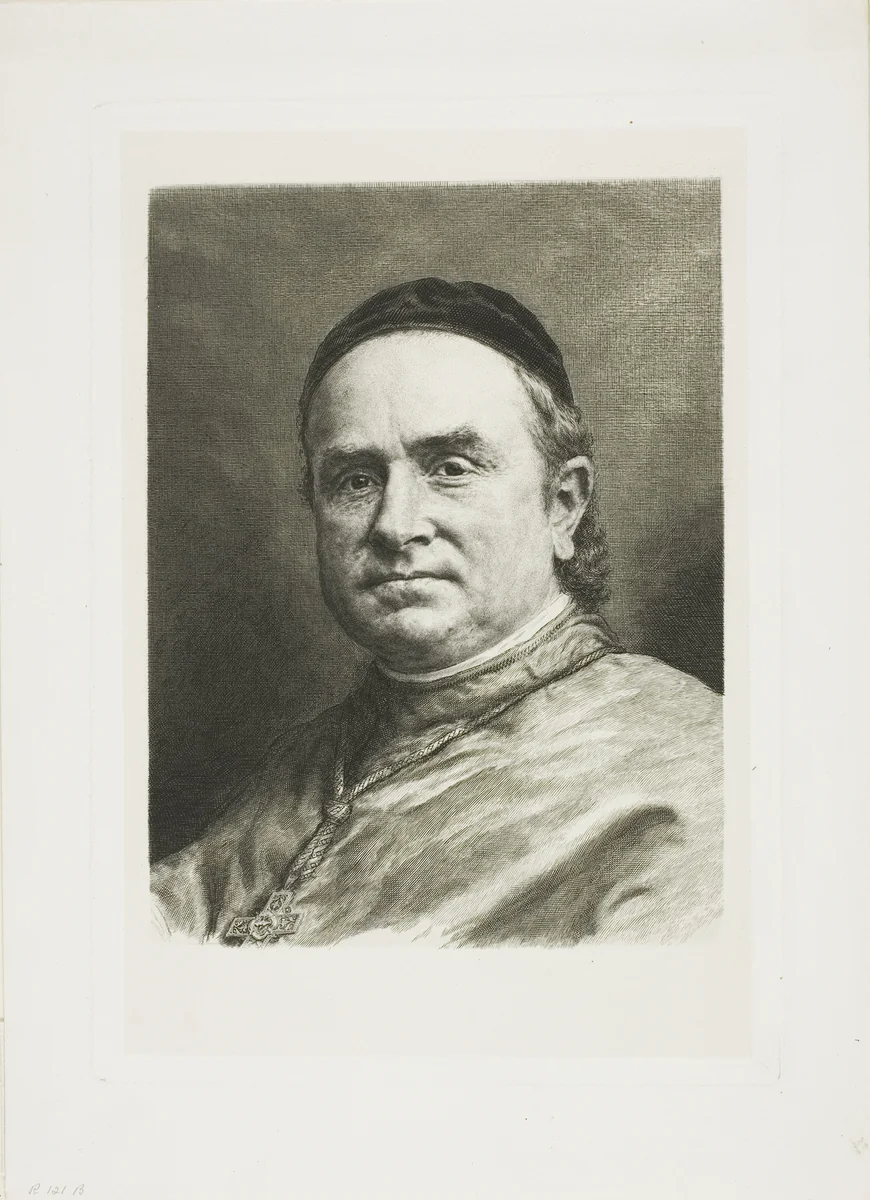 Monsignor Pie, Bishop of Poitiers by Claude-Ferdinand Gaillard, print, 1879