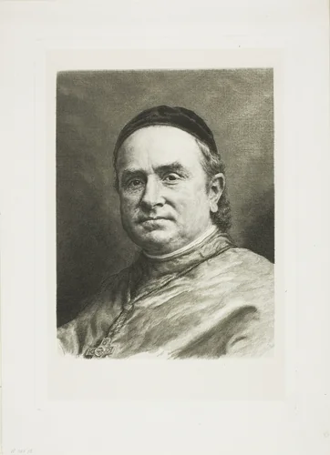 Monsignor Pie, Bishop of Poitiers by Claude-Ferdinand Gaillard, print, 1879